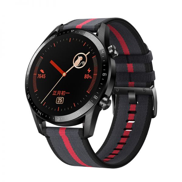 华为huaweiwatchgt2智能手表新年红ltnb1946mm