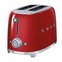 诗迈格（SMEG）家用多士炉吐司机早餐制作 TSF01（红色）
