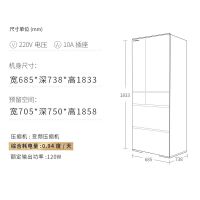 产地日本 进口日立（HITACHI）602升 六门冰箱R-HW610NC(XW)（水晶白色）