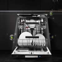 【订购】产地意大利 进口AEG 15套 独立式家用大容量洗碗机 FFB83717PB（黑色）