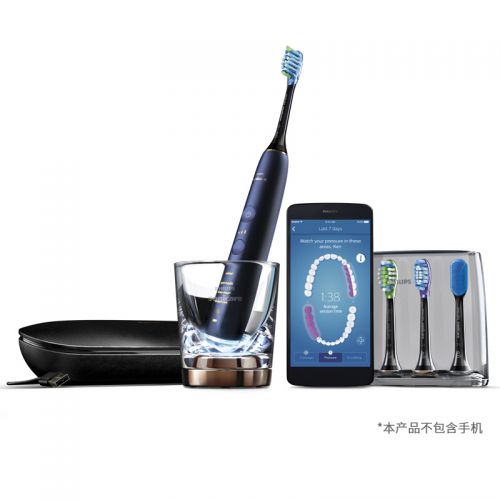 飞利浦（Philips）钻石亮白智能系列声波电动牙刷HX9954/52（蓝色）