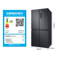 三星（SAMSUNG）488升 十字对开门冰箱 RF48A4000B4/SC （浩瀚黑）