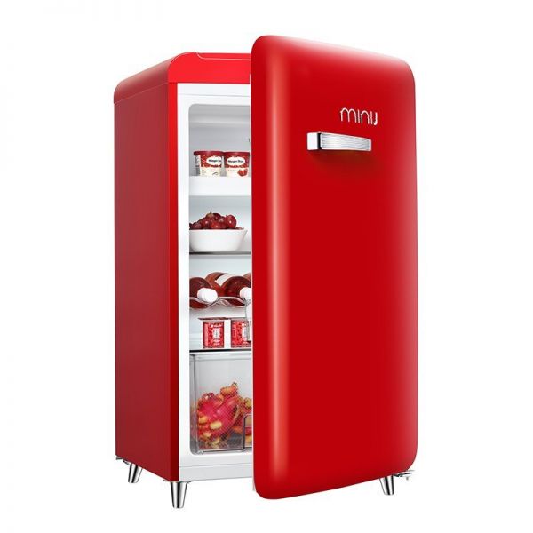 【小吉复古冰箱迷你121升 bc-121rr】-顺电网上商城